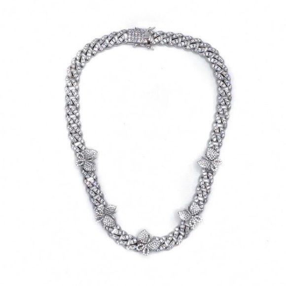 Butterfly Cuban necklace - Picture 3 of 3